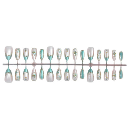 Decorative Floral Art Press-On Nail Set Acalora