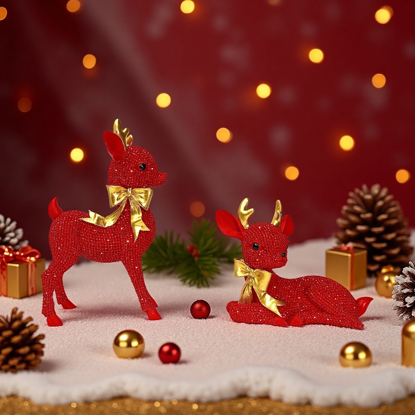 Luxurious Reindeer Sculpture Acalora