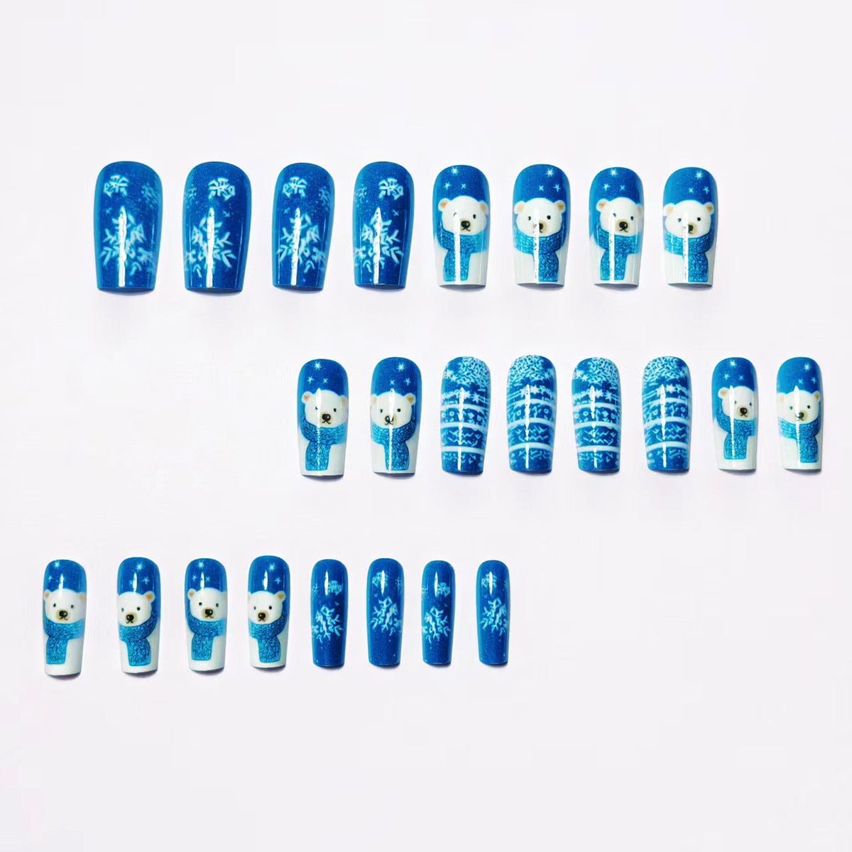 Winter-Themed Polar Bear Nail Art Acalora