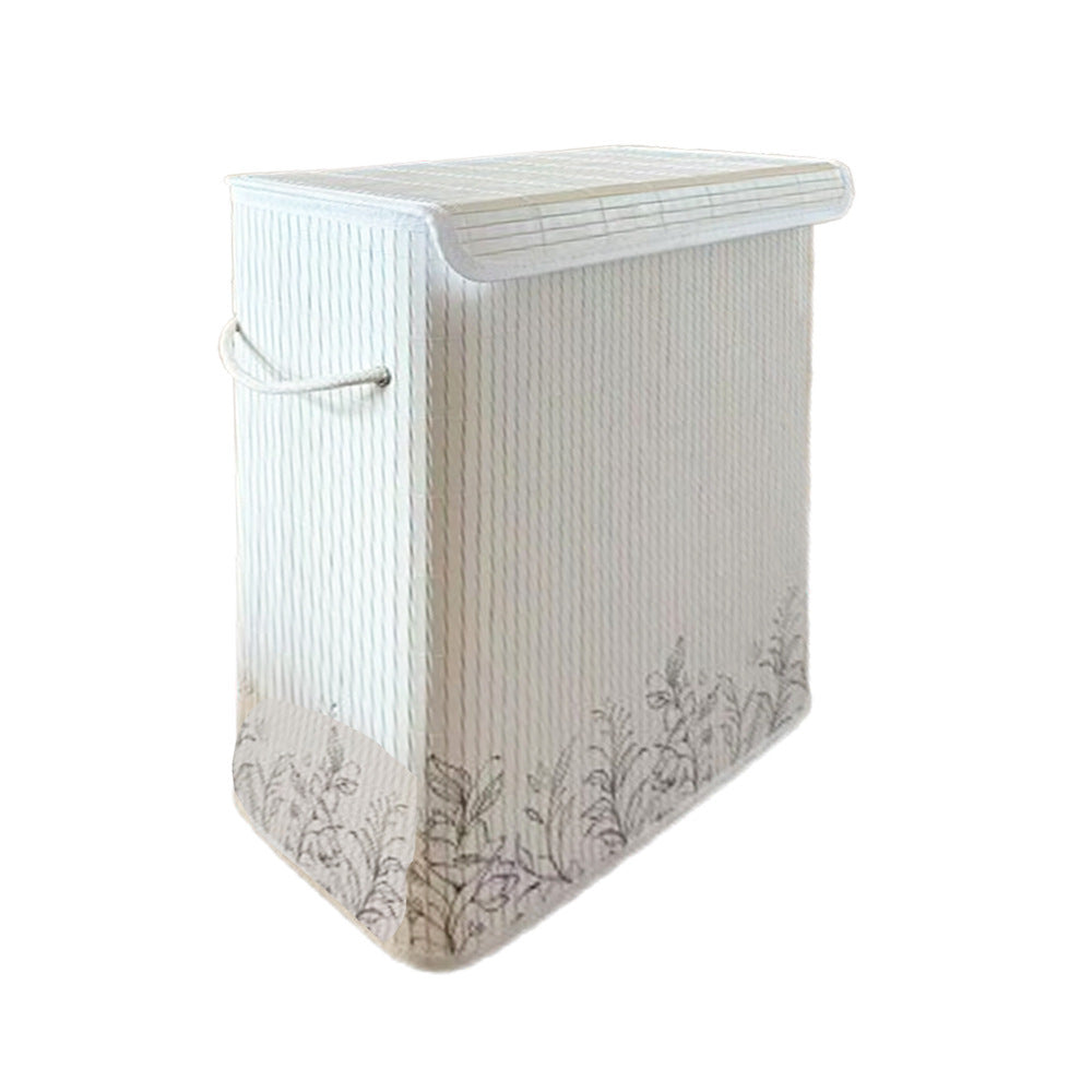 Natural Bamboo Laundry Basket with Lid Acalora