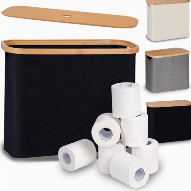 Multifunctional laundry storage box with bamboo lid Acalora
