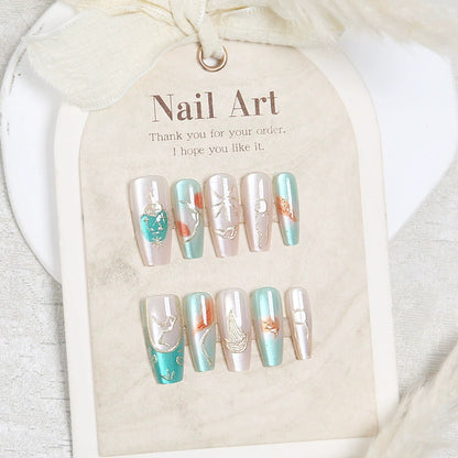 Intricate Design Press-On Nail Set Acalora