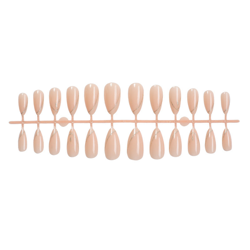 Elegant Stiletto Press-On Nail Set with Pearl Accent Designs Acalora