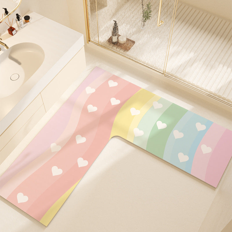 Non-Slip Colorful Bathroom Mat
