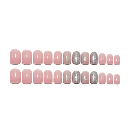 Acrylic nail set with glitter and gradient effects Acalora