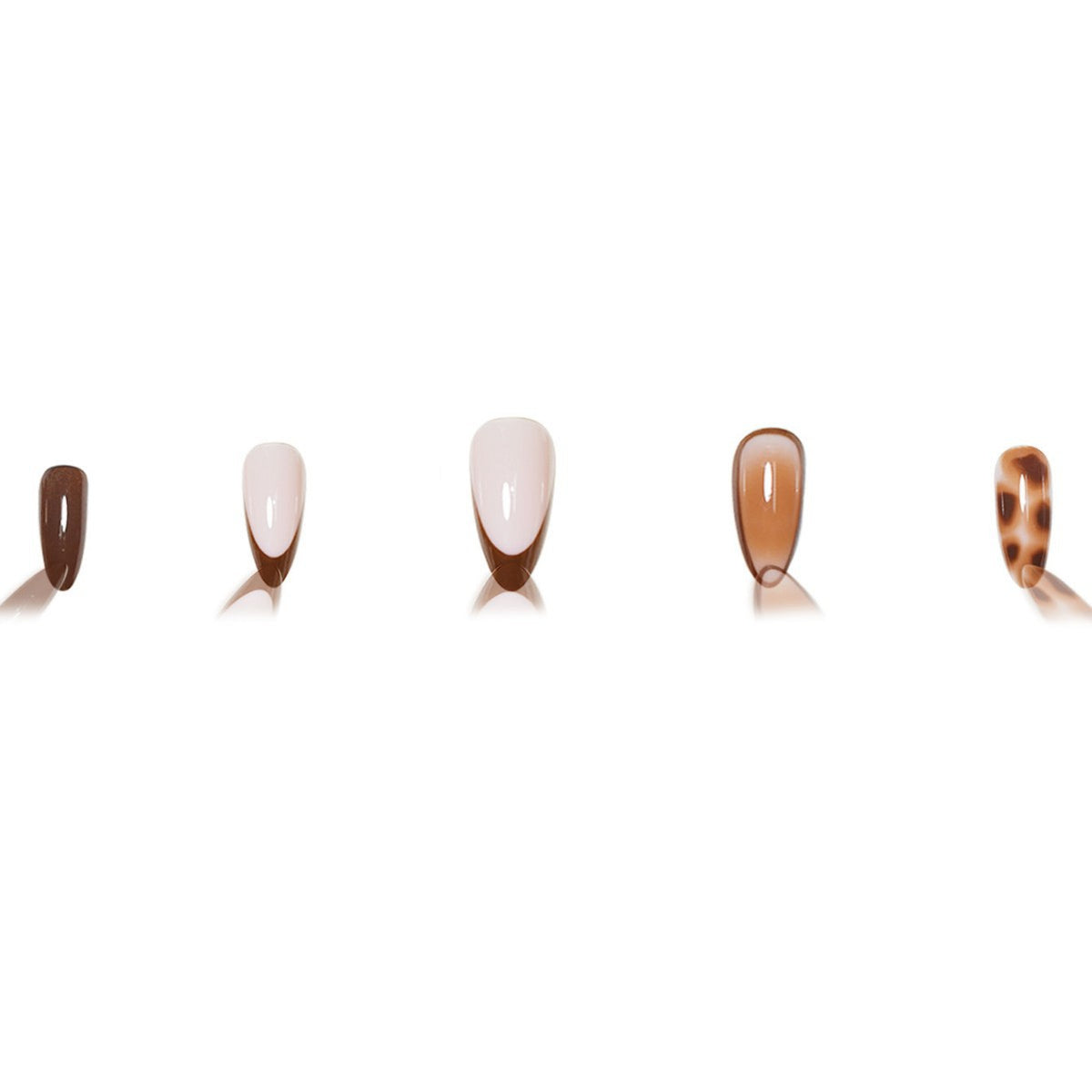 Artistic Stiletto Press-On Nail Set with Modern Design Acalora