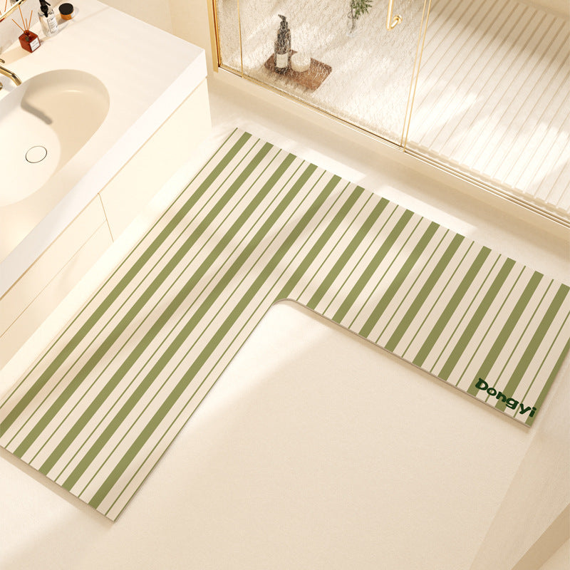 L-Shaped Soft Bath Mat