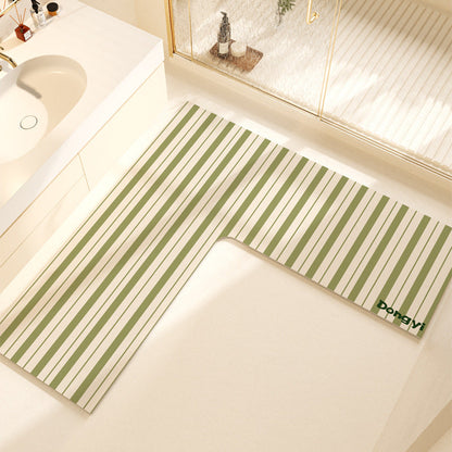 L-Shaped Soft Bath Mat
