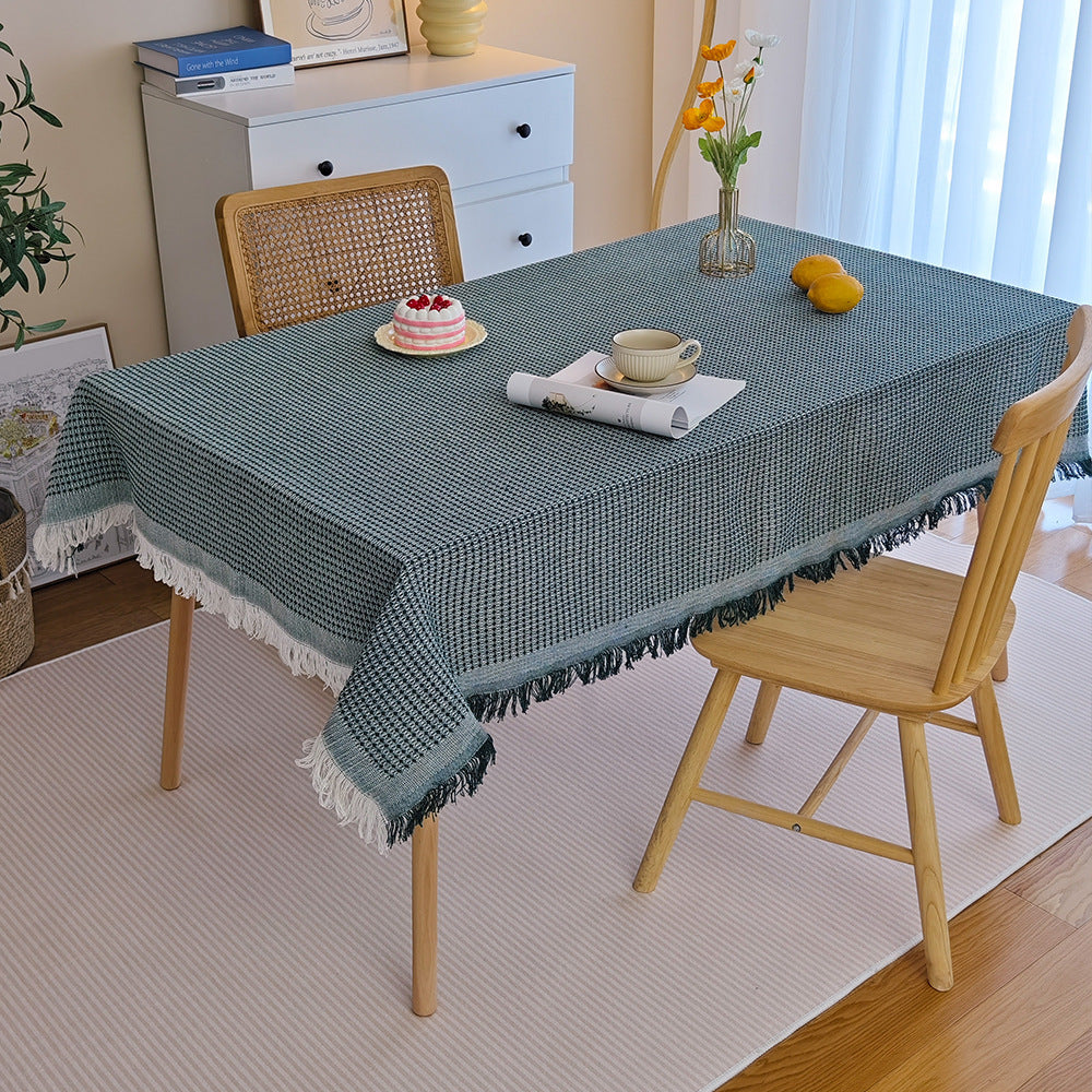 Decorative Fringed Tablecloth