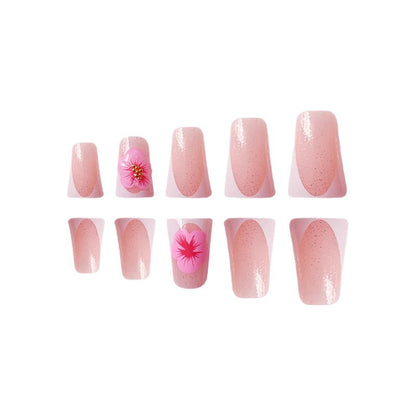 Floral Design Press-On Nails Acalora