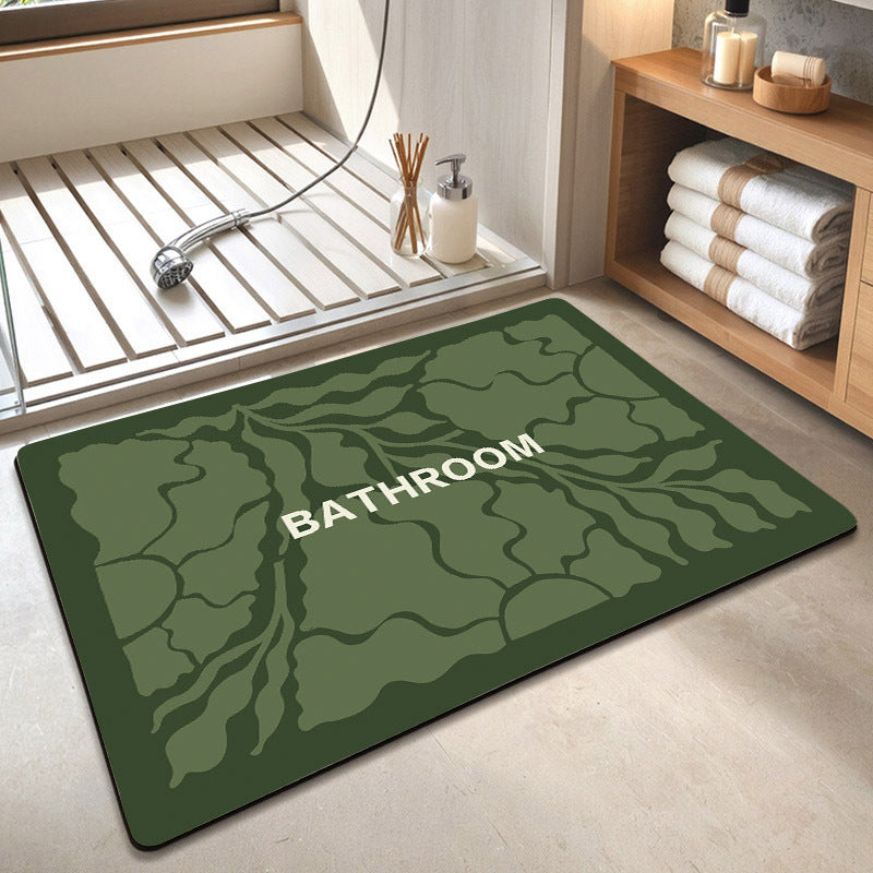 Decorative Floral Bathroom Mat Acalora