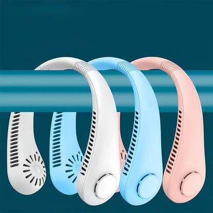 Cooling Hands-Free Wearable Neck Fan with Brushless Motors and USB-C Rechargeable Skanto