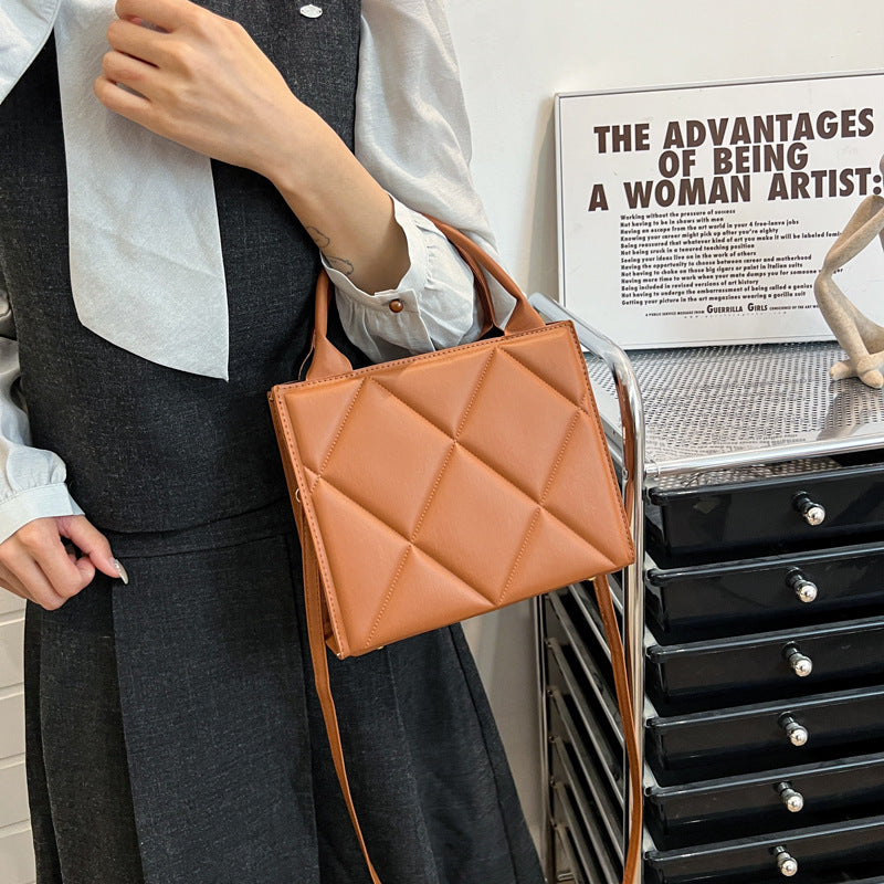 Quilted Leather Shoulder Handbag Acalora