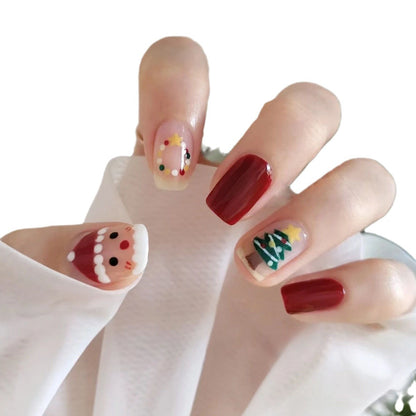 Festive Themed Press-On Nail Set Acalora