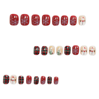 Festive Holiday-Themed Acrylic Nail Art Acalora