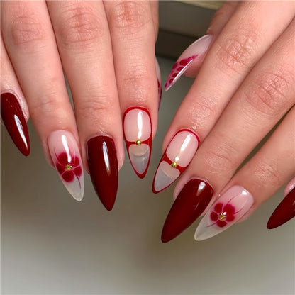 Elegant Stiletto Press-On Nail Design Acalora
