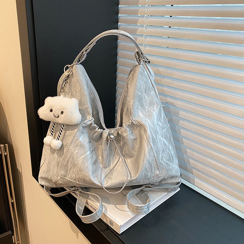 Crinkled Pouch Handbag Acalora