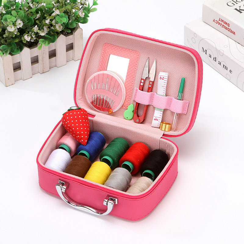 BowLift | CraftVault Portable Sewing Kit in Faux Leather Case