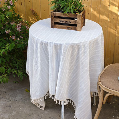 Elegant Tassel Tablecloth