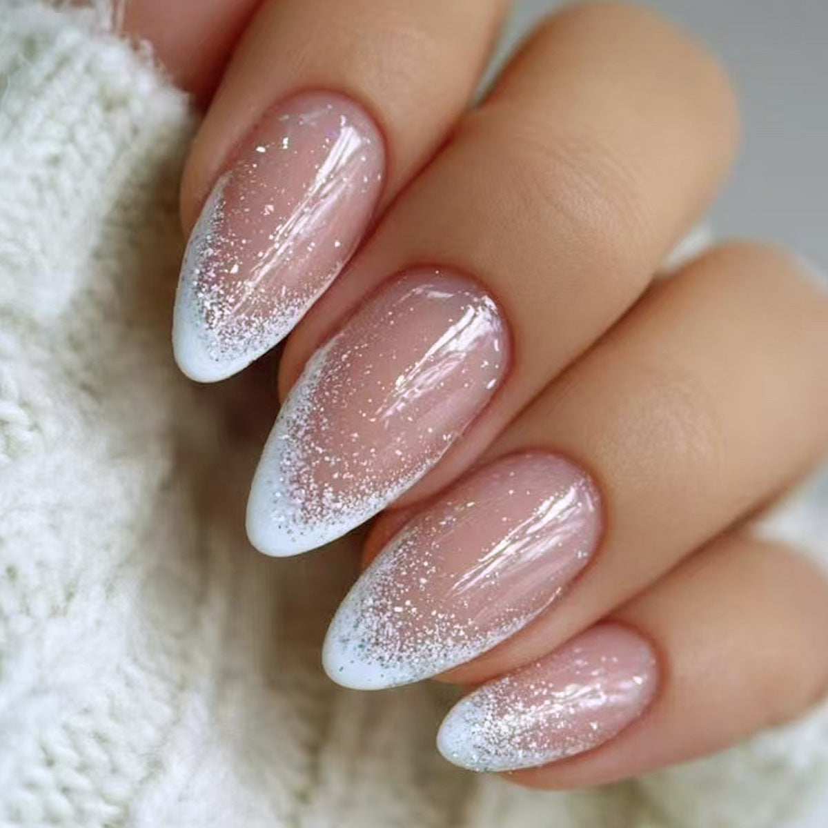 Elegant Glitter Ombre Nail Art Acalora