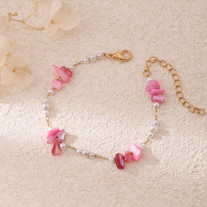 Chic Pearl and Gemstone Bracelet Acalora