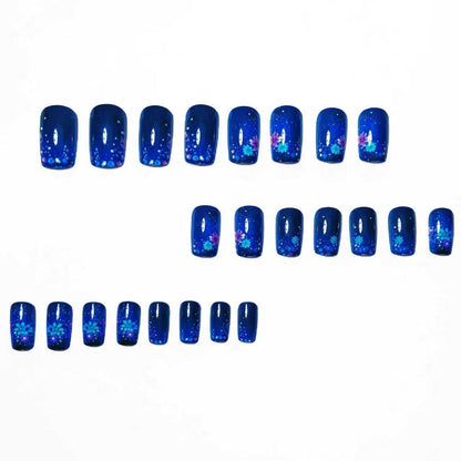 Artistic Gradient Floral Nail Art Acalora