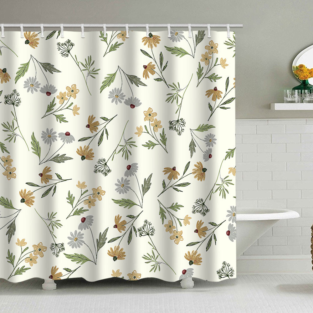 Floral Patterned Shower Curtain  1784860161