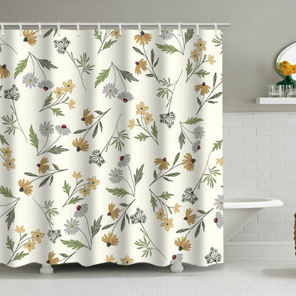 Floral Patterned Shower Curtain  1784860161