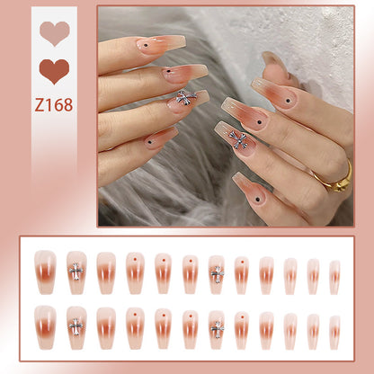 Artificial nail set with glamorous 3D decorations Acalora