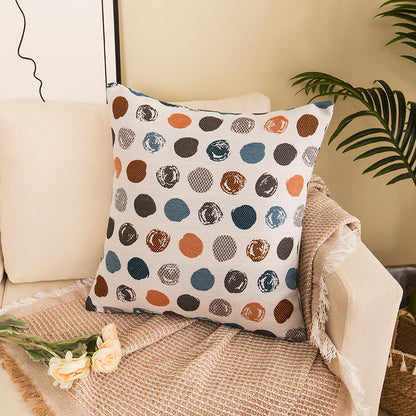 Decorative Dot Print Throw Pillow