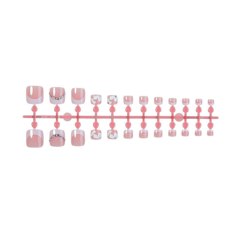 Decorative Floral Press-On Nail Art Set Acalora 1788495841