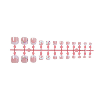 Decorative Floral Press-On Nail Art Set Acalora 1788495841