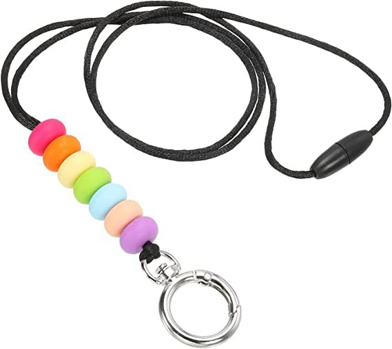 Colorful Beaded Keychain Holder Acalora