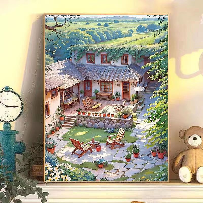 Serenity-Inspired Garden Scene Wall Art