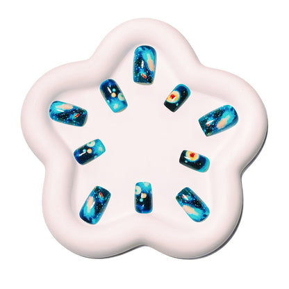 Galaxy-Themed Nail Art Acalora