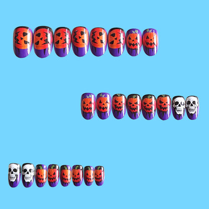 Acrylic nail set with Halloween motif Acalora