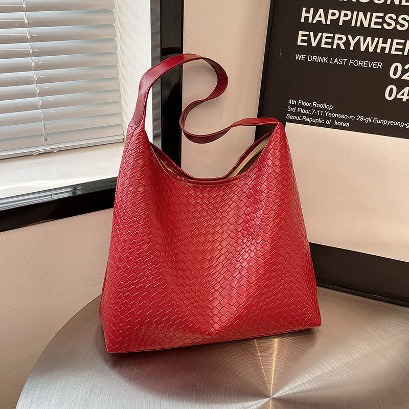 Woven Leather Shoulder Bag Acalora