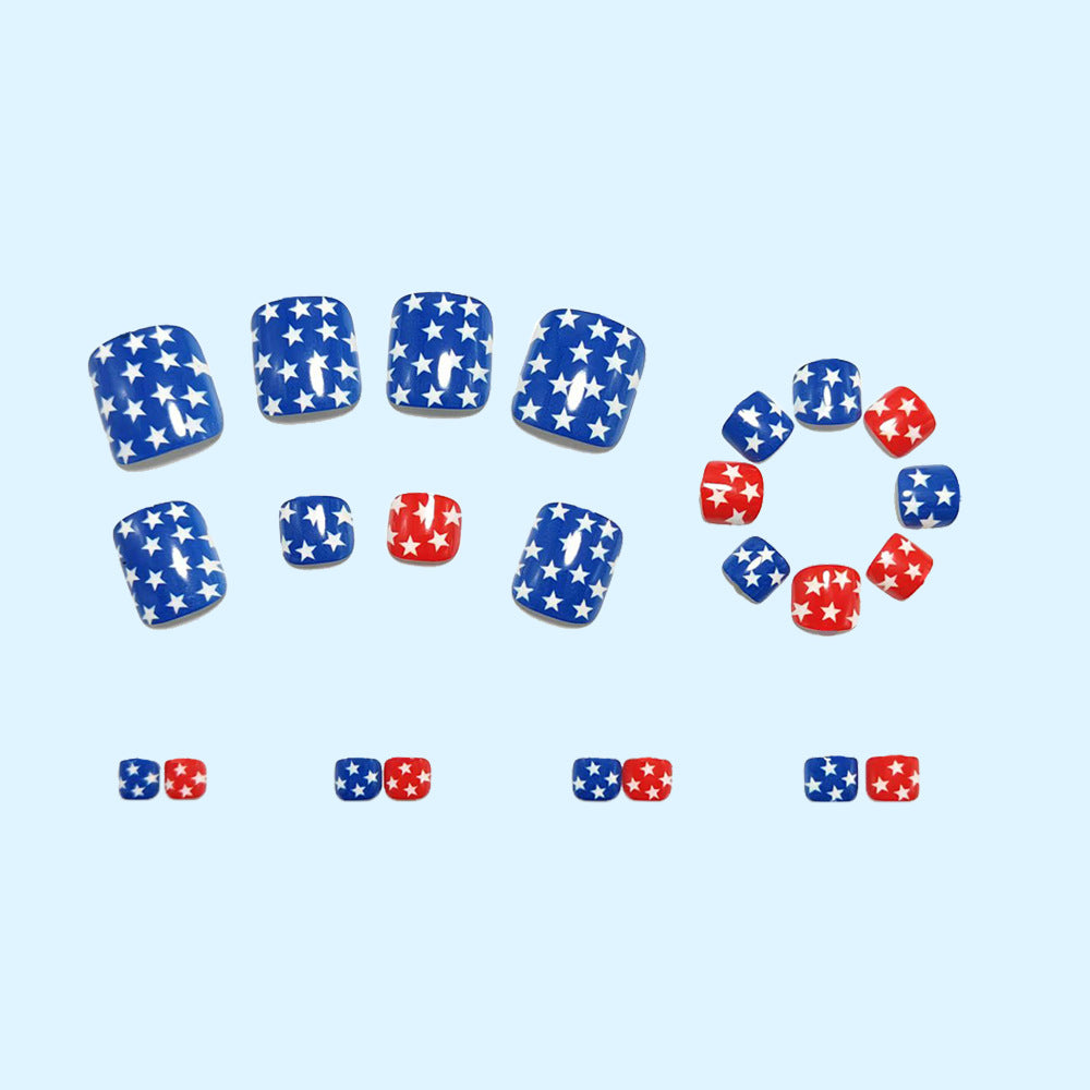 Nail Art Set with Star Motif Acalora