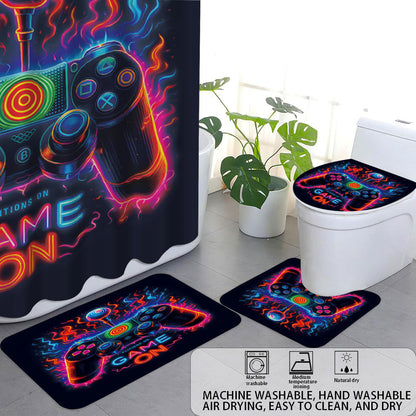 Digital Dragonfly-Themed Bathroom Set
