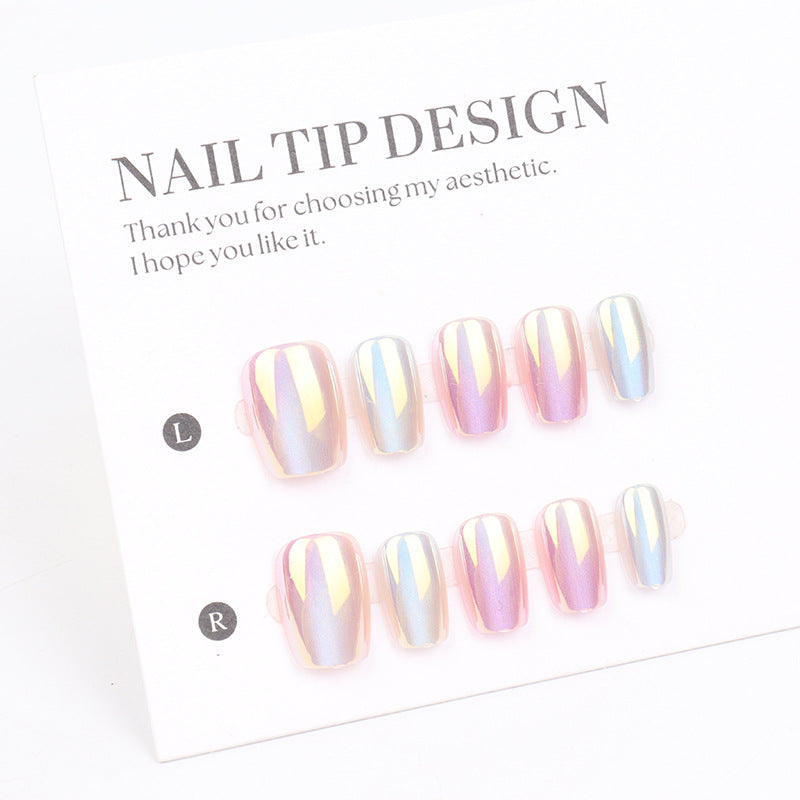 Premium Iridescent Press-On Nail Tips Acalora