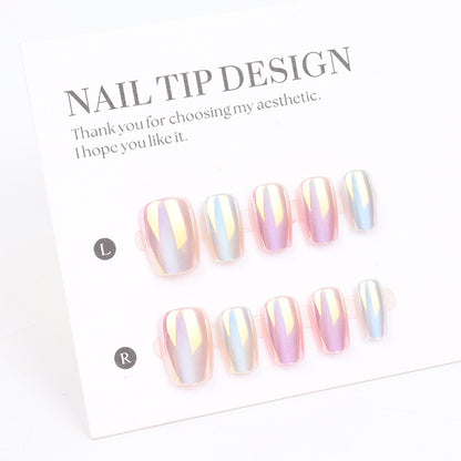 Premium Iridescent Press-On Nail Tips Acalora