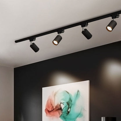 Track Light Iron 39.4 in 3 Head LED Adjustable Ceiling Lighting Modern Indoor Spotlight Fixture | Kalsten
