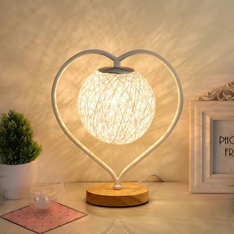 Heart Shaped Table Lamp