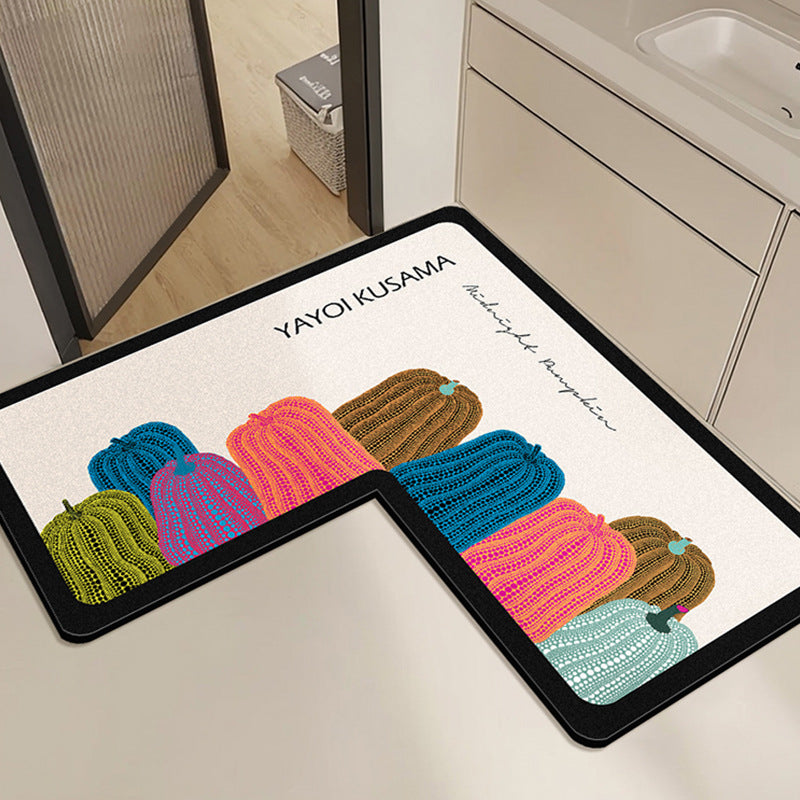Cute Rabbit Print Bath Mat