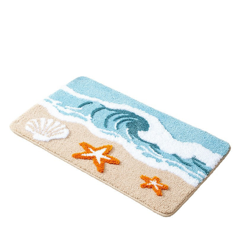 Coastal-Themed Bathroom Rug