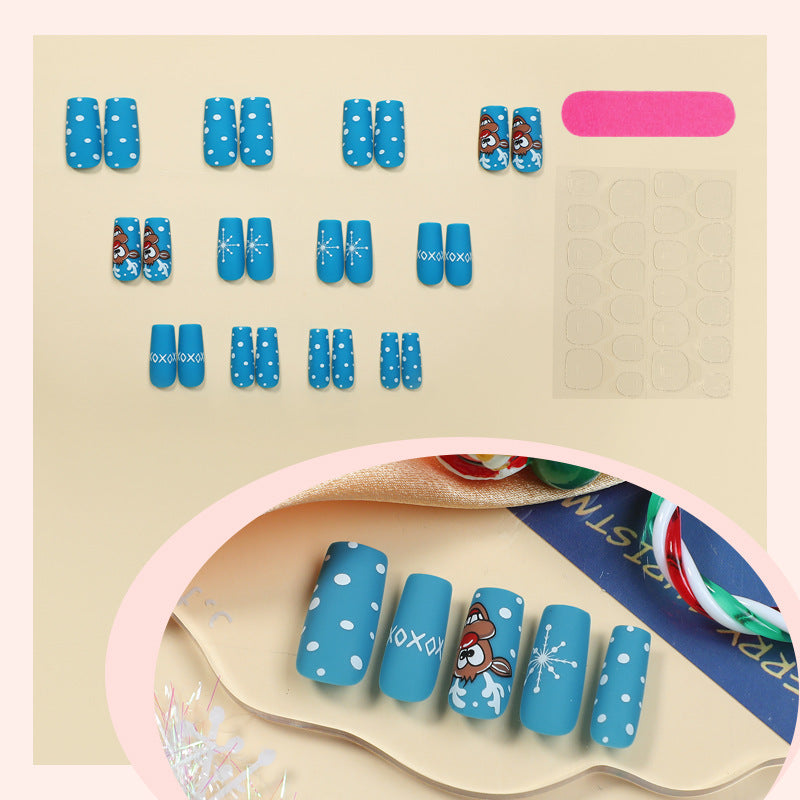Playful Themed Press-On Nail Art Set Acalora