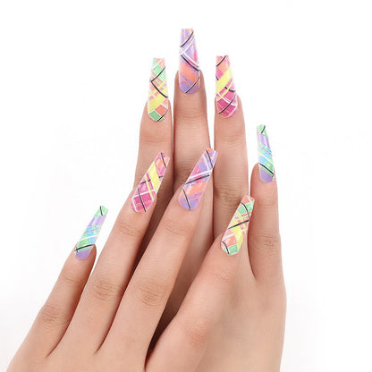 Luxury style artificial nails with intricate decorations Acalora