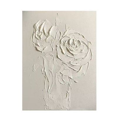 Textured Floral Relief Wall Artwork