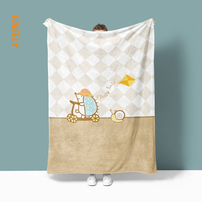 Adorable Cartoon-Inspired Fleece Blanket