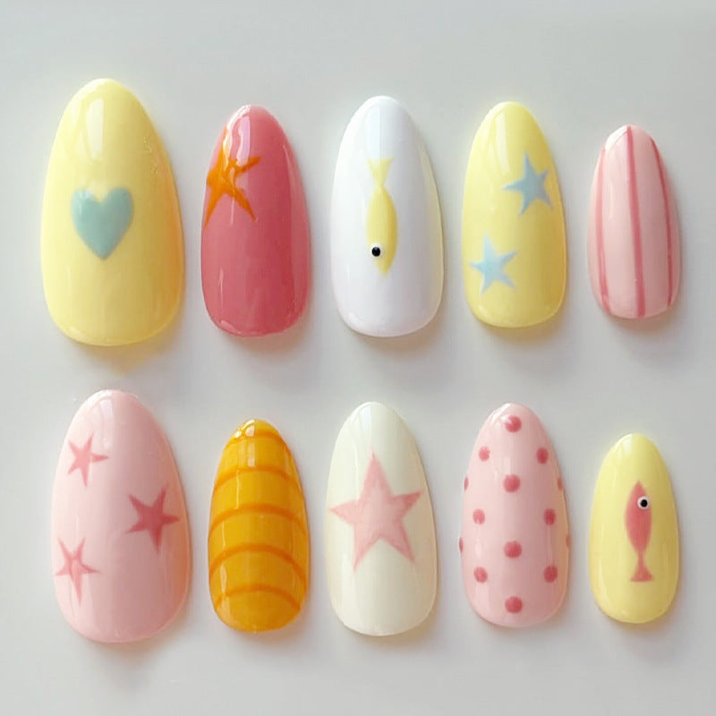 Creative Cartoon-Themed Press-On Nail Collection Acalora